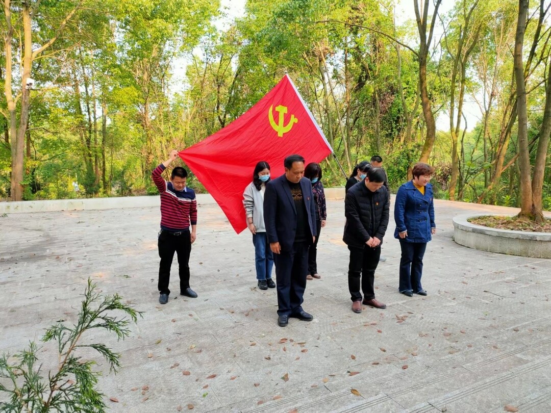 北塔区医保局党支部开展“缅怀革命先烈  赓续红色血脉”祭扫活动