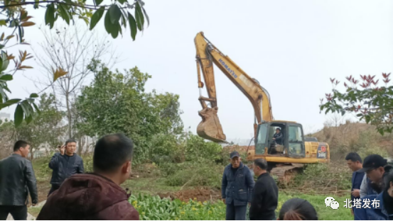 茶元头街道：有序清表腾地 助推项目建设