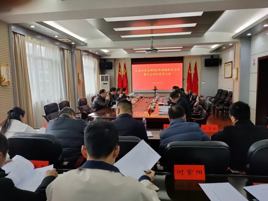 区委办党支部召开2022年度组织生活会