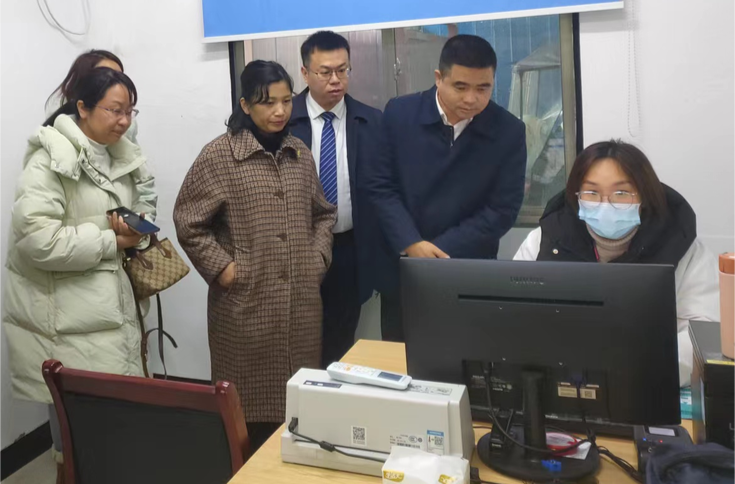 市医疗保障局到我区调研村卫生室门诊统筹医保定点工作