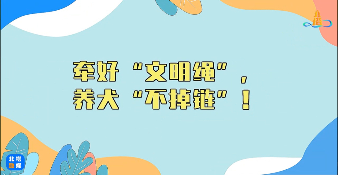 北塔区：牵好“文明绳”，养犬“不掉链”