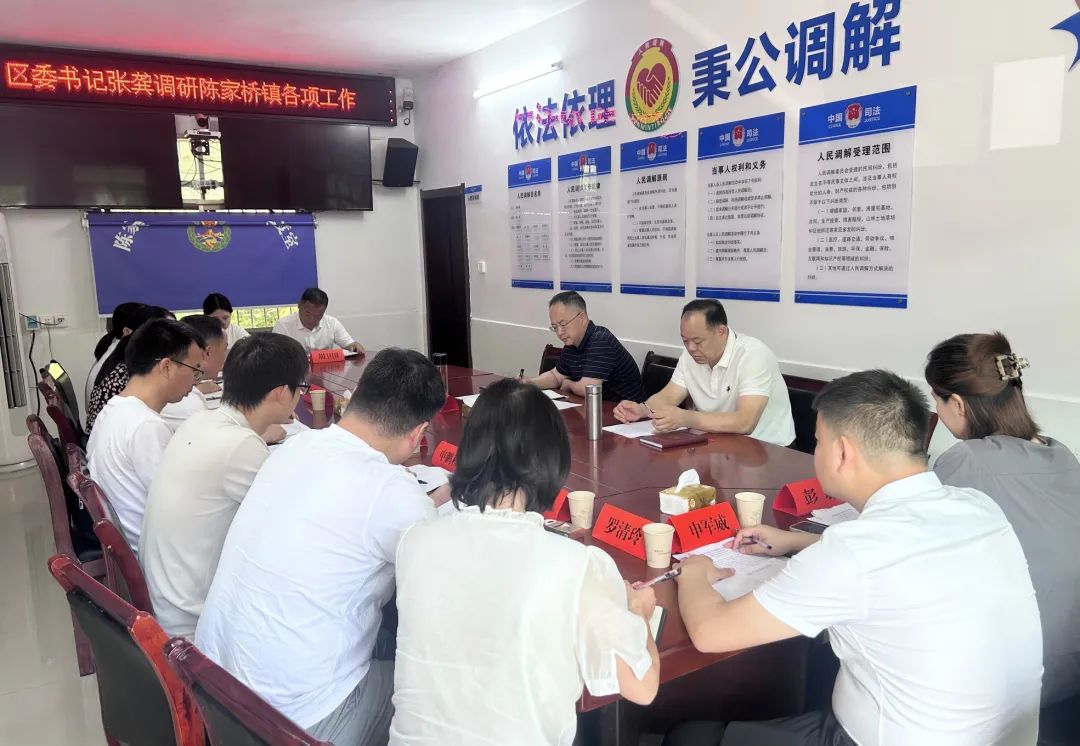 张龚赴陈家桥镇调研