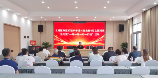 张龚在李子塘村为基层党员讲授党课